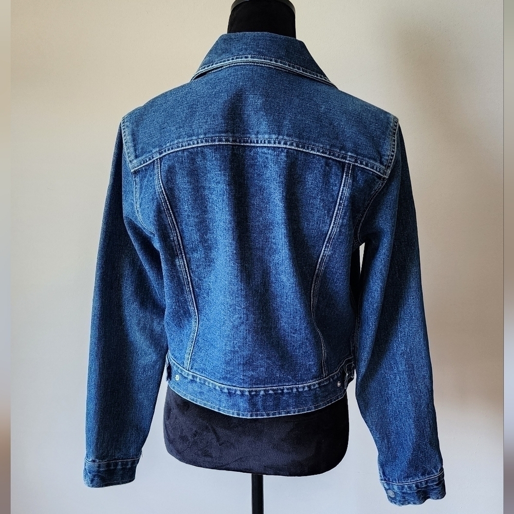 Vintage Y2k E Spirit Denim Jacket 100% Cotton Women's Sz M. - Picture 2 of 5